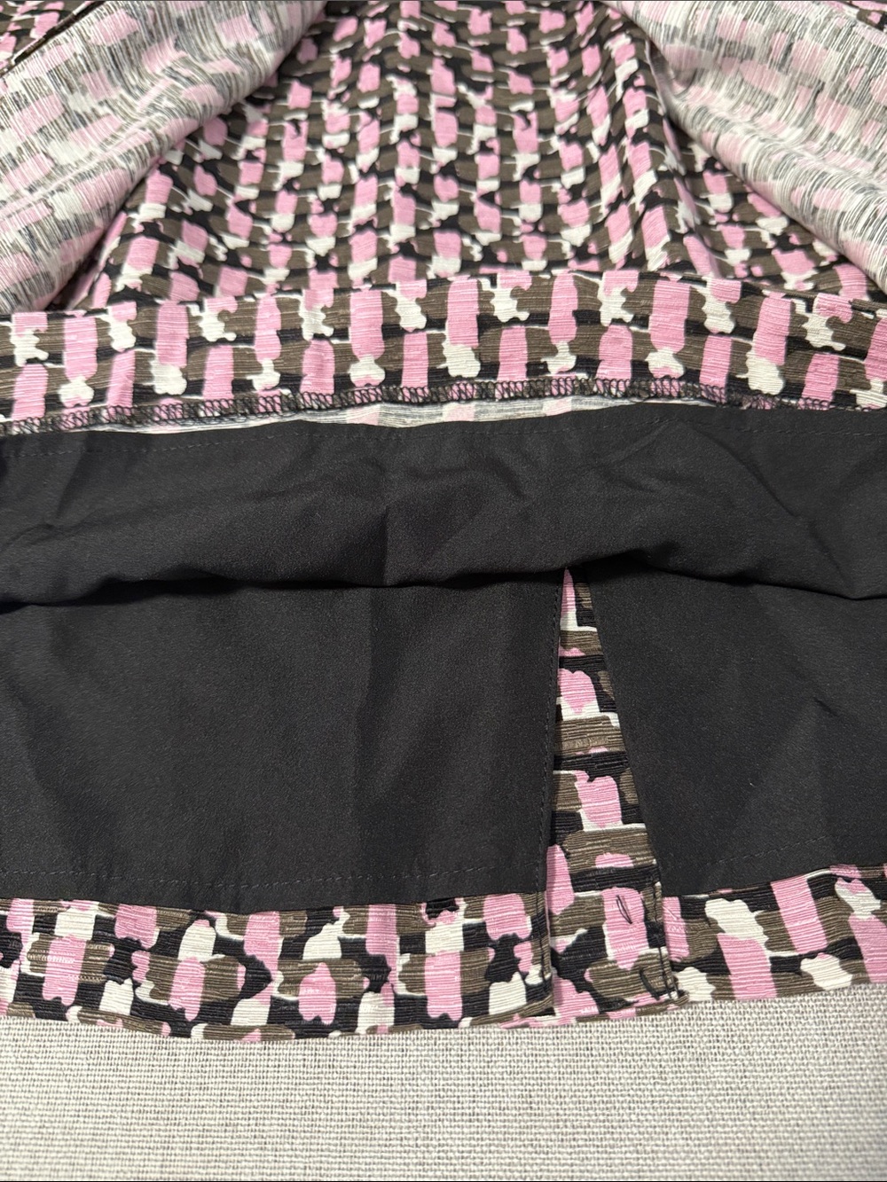 Banana Republic Strapless Pink & Black Patterned Mini Dress SZ4 - Picture 15 of 16